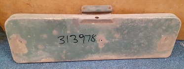 Rear No Plate Mounting Plinth